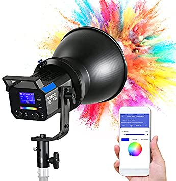Photo 1 of Sutefoto P80RGB Studio Lights | 80W Led Video Lighting for Photography Key Light | Bi Color 2800K-10000K | RGB 360 Full Colors | App Control | CRI 96+ Qa 95+ | Bowens Mount
