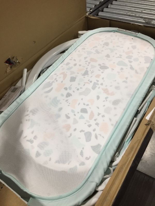 Photo 2 of Fisher-Price Soothing Motions Bassinet Pacific Pebble, Baby Bassinet with Soothing Lights, Music, Vibrations, and Motion
