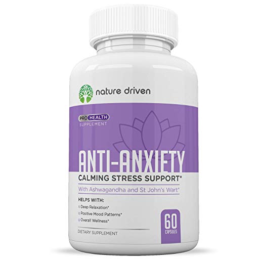 Photo 1 of Anti Anxiety Supplements – 60 Capsules, BEST BY 07 2021
