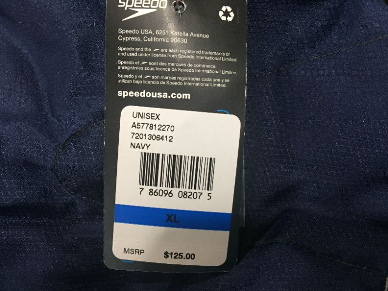 Photo 3 of Speedo unisex-adult Parka Jacket Fleece Lined Team Colors, BLUE, SIZE XL
