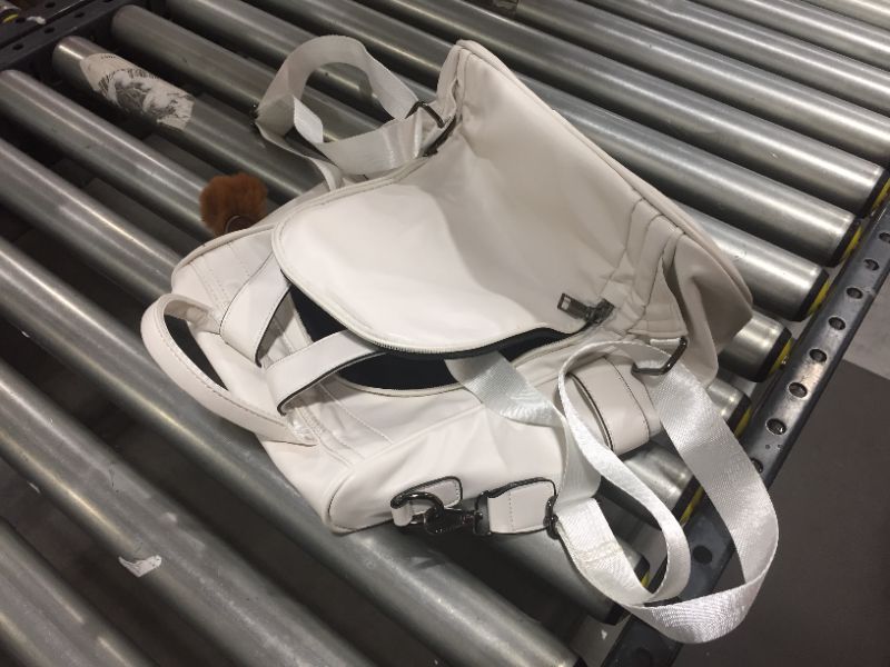 Photo 1 of WHITE FAUX LEATHER SHOULDER BAG