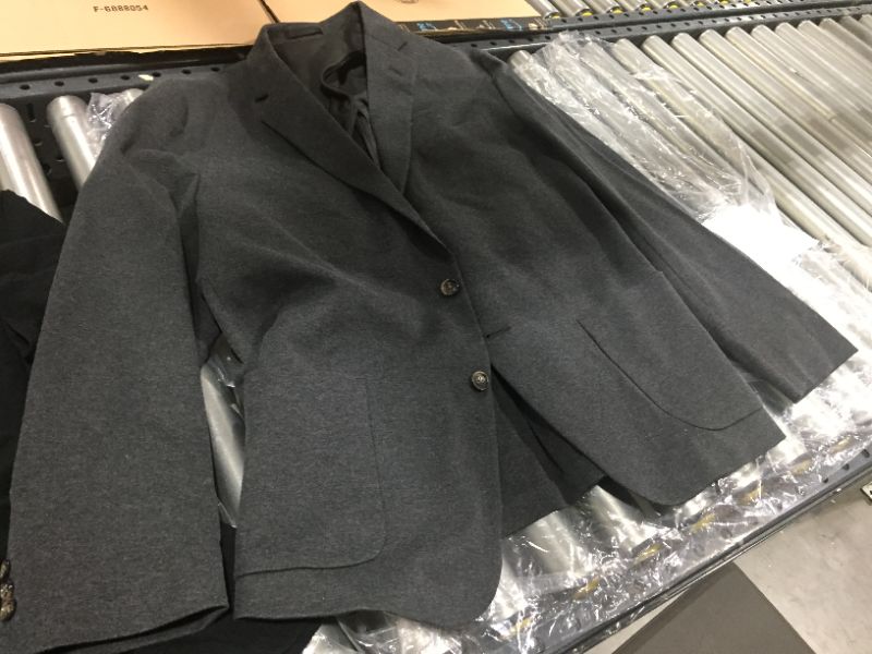 Photo 1 of AMAZON ESSENTIALS GREY BLAZER, SIZE XL