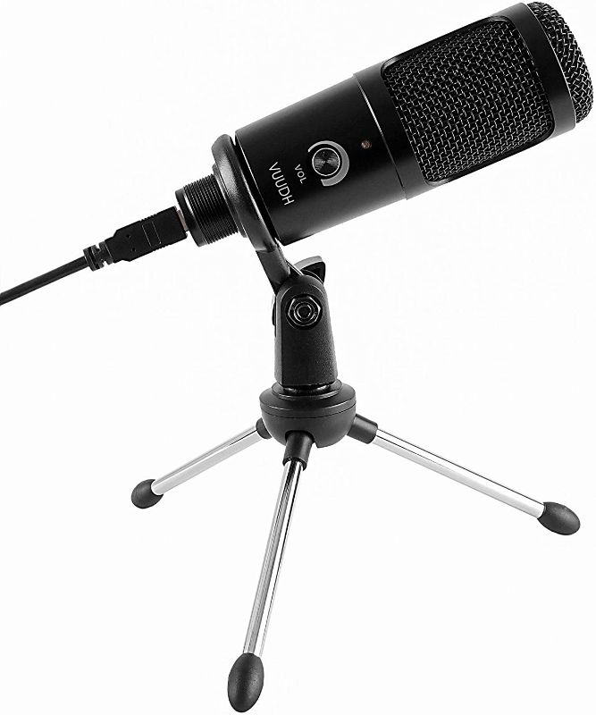 Photo 1 of USB Microphone,192KHZ/24BIT Condenser Microphone for MAC or Windows,Mic for PC,Microphone for Gaming,Podcast,Chatting,YouTube Videos,Cardoid Studio Recording Vocals and Stand
