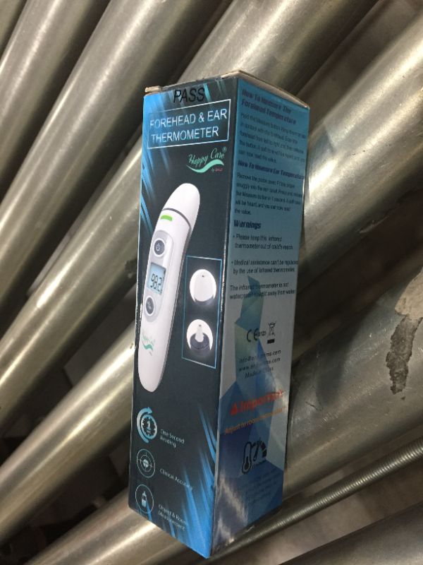 Photo 1 of Baby, Children's, Adult Ear and Forehead Digital Thermometer - Temporal Electronic Infrared, Dual F & C Temperature Mode, Fast 1 Second Read, for Infants, Babies, Kids & Adults, SEALED
