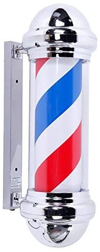 Photo 1 of Mefeir 30" Barber Pole LED Light,Classic Style Hair Salon Barber Shop Open Sign,Rotating Red White Blue LED Strips,IP44 Waterproof Save Energy
