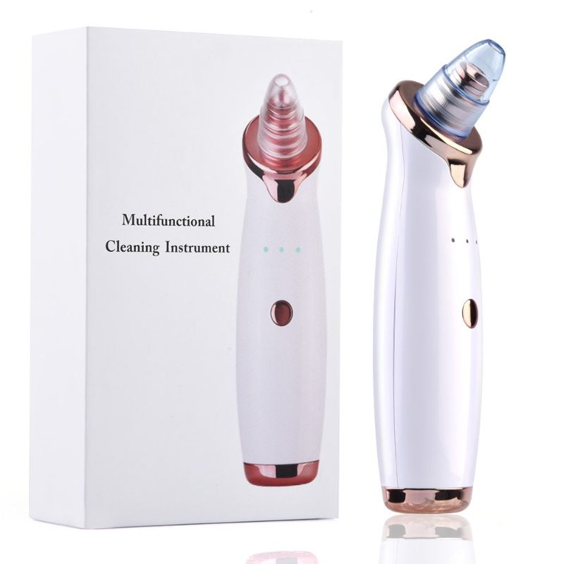 Photo 1 of Blackhead remover vacuum - Electric Pore Vacuum Blackhead Comedone Acne Extractor, Face Blackhead Pore Cleaner Vacuum Whitehead Remover Tool Suction Device with 4 Replaceable Suction Probes?white?
