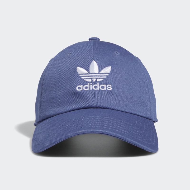 Photo 1 of adidas Originals Men's Metal Logo 2 Relaxed Fit Strapback Cap, BLUE
