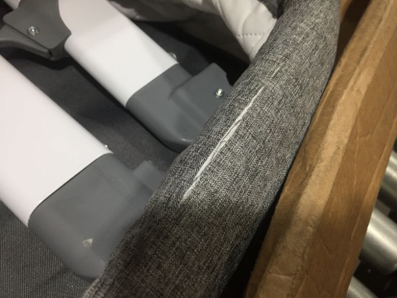 Photo 1 of Delta Children By the Bed Deluxe Sleeper Bassinet in Grey

