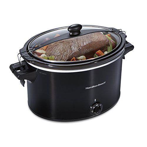 Photo 1 of Hamilton Beach 33195 Extra-Large Stay or Go Slow Cooker, 10 Quart Capacity, Black
