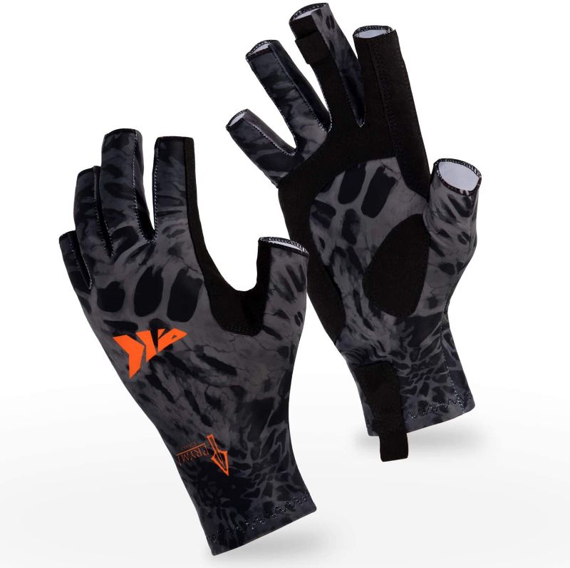 Photo 1 of KastKing Sol Armis Sun Gloves UPF50+ Fishing Gloves UV Protection Gloves Sun Protection Gloves Men Women for Outdoor, Kayaking, Rowing, SMALL - MEDIUM
