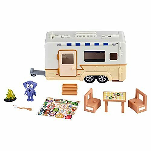 Photo 1 of Bluey Caravan Adventure Playset, with 2.5" Jean Luc Figure
