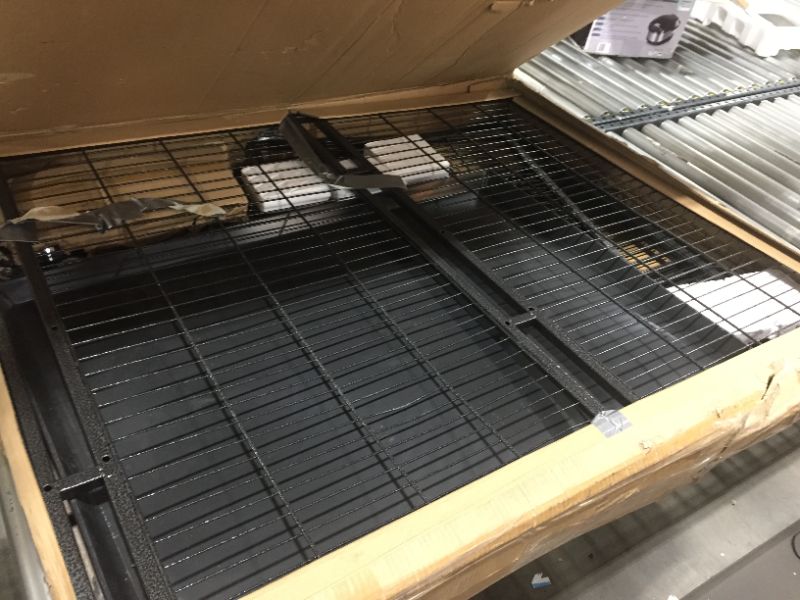 Photo 2 of 37" Homey Pet Heavy Duty Metal Open Top Cage w/ Floor Grid, Casters and Tray
