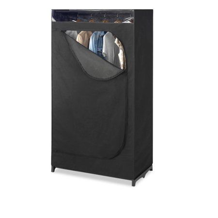 Photo 1 of 67" Portable Clothes Closet Wardrobe With Non-woven Fabric And Hanging Rod Quick