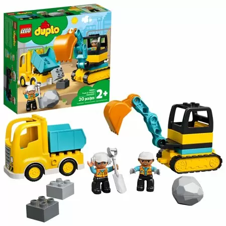 Photo 1 of LEGO DUPLO Construction Truck & Tracked Excavator Digger and Tipper Building SEALED