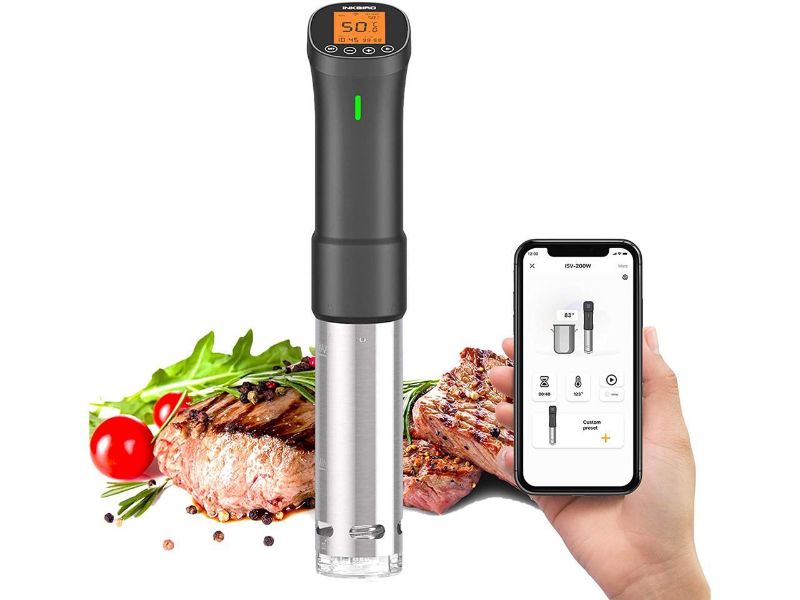 Photo 1 of Inkbird Sous Vide Wi-Fi Precision Cooker ISV-200W Updated Version Immersion Circulator with APP Control & Wireless Alarm 1000 Watts
