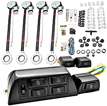 Photo 1 of 4x Car Window Automatic Power Kit Electric Roll Up, UNKNOWN FITMENT