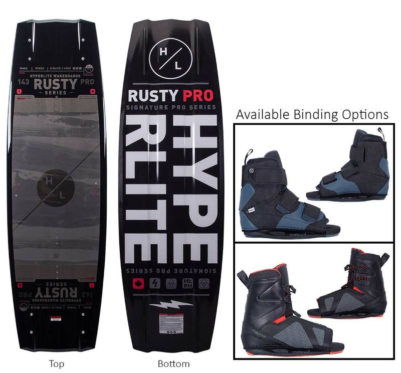 Photo 1 of 2021 Hyperlite Rusty Pro Wakeboard, 57 INCH LENGTH, LIGHT SCRATCHES ON SURFACE
