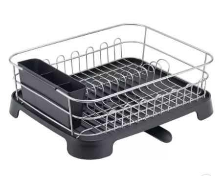 Photo 1 of  Large Kitchen Counter Dish Drying Rack with Swivel Spout