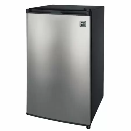 Photo 1 of RCA 3.2 Cubic Foot Compact Mini Fridge & Freezer, Stainless Steel