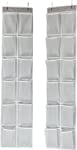 Photo 1 of 24 Pockets - 2PK 12 Large Pockets Over Door Hanging Shoe Organizer, Grey (58'' x 12.5'')
