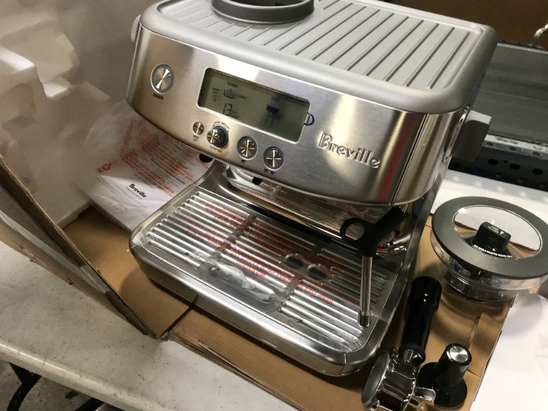 Photo 5 of Breville - the Barista Pro Espresso Machine with 15 bars of pressure, Milk Frother and intergrated grinder - Brushed Stanless Steel, BRAND NEW
