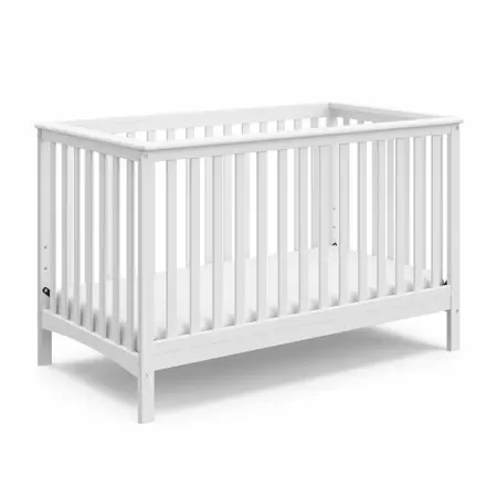 Photo 1 of Stork Craft Hillcrest Fixed Side Convertible Crib, White
