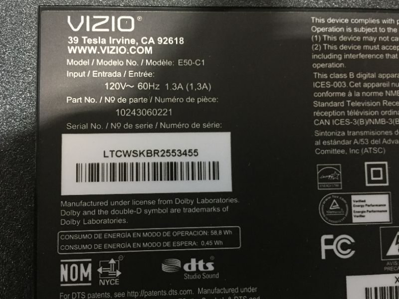 Photo 1 of VIZIO 50-Inch V-Series 4K UHD LED HDR Smart TV with Apple AirPlay and Chromecast Built-in, Dolby Vision, HDR10+, HDMI 2.1, Auto Game Mode and Low Latency Gaming, V505-J09, 2021 Model
