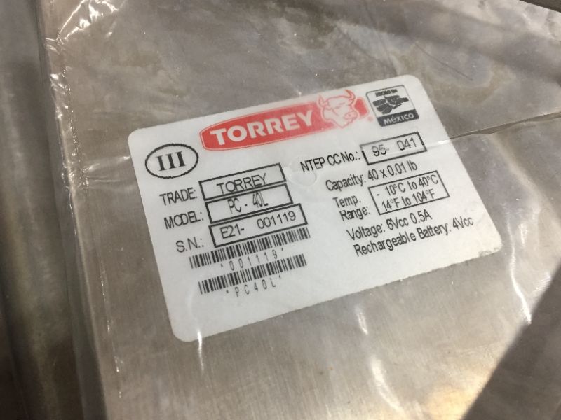 Photo 1 of Tor Rey L-PC 40L 40 lb. Digital Price Computing Scale, Legal for Trade
