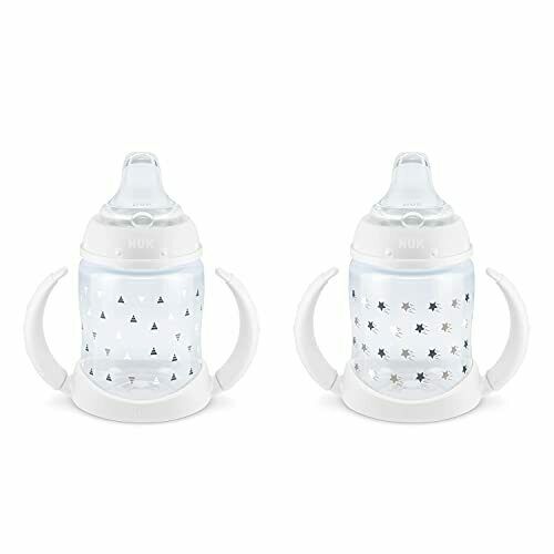 Photo 1 of 2-pk NUK Bottle Sippy Active Cup, Baby Feeding 5oz, Timeless Collection
