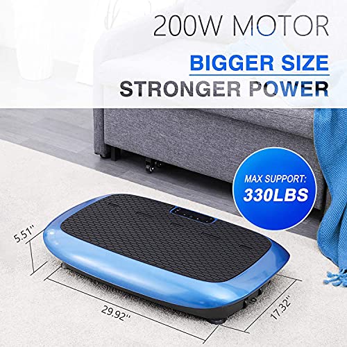 Photo 1 of Natini Vibration Plate Exercise Machine, Body Vibration Platform with Bluetooth Speaker for Home Fitness Training, Vibration Machine Equipment, BLUE