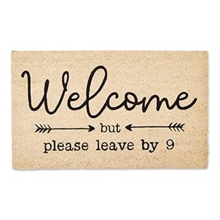 Photo 1 of Design Imports DII "Welcome Please Leave By 9" Doormat