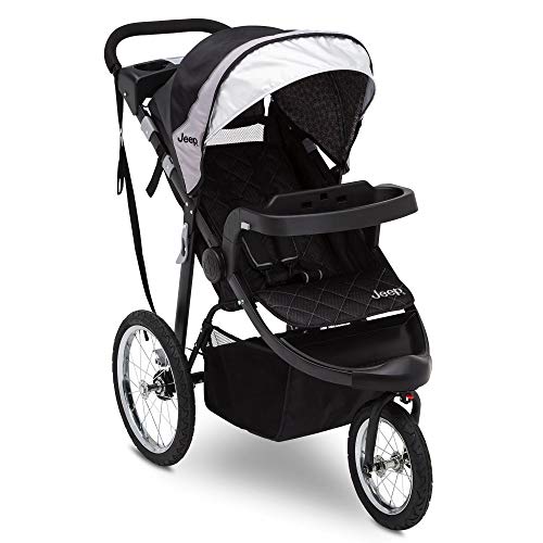 Photo 1 of Jeep Deluxe Patriot Open Trails Jogger by Delta Children, Charcoal Tracks
