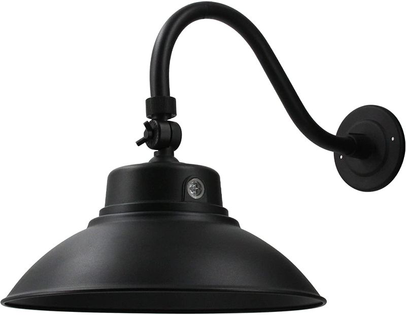 Photo 1 of 14 Inch LED Gooseneck Barn Light Indoor/Outdoor Use Photocell Included Swivel Head,Energy Star Rated ETL Listed Sign Lighting
