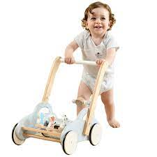 Photo 1 of BABY ROLLING WOODEN SHAPES CART, DIFFERS FROM STOCK PHOTO