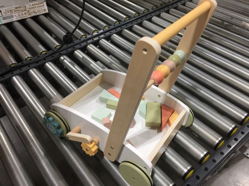 Photo 3 of BABY ROLLING WOODEN SHAPES CART, DIFFERS FROM STOCK PHOTO