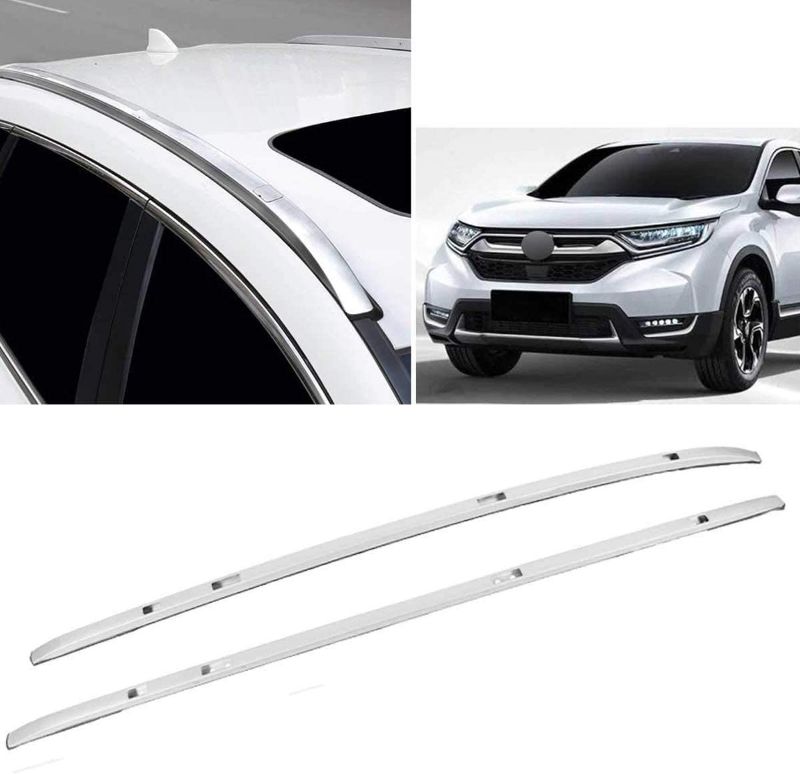 Photo 1 of Aluminum Roof Rack Side Rails Replacement for 2017 2018 2019 2020 2021 Honda CRV Silver Cross Bars Cargo Luggage Carrier, BLACK, COLOR DIFFERS FROM STOCK PHOTO
