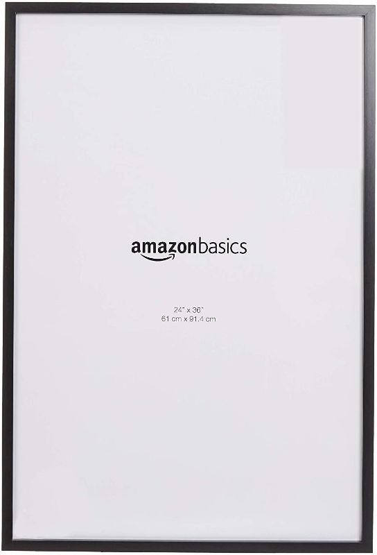 Photo 1 of Amazon Basics Poster Photo Picture Frames - 24 x 36 Inches, 2-Pack, Black
