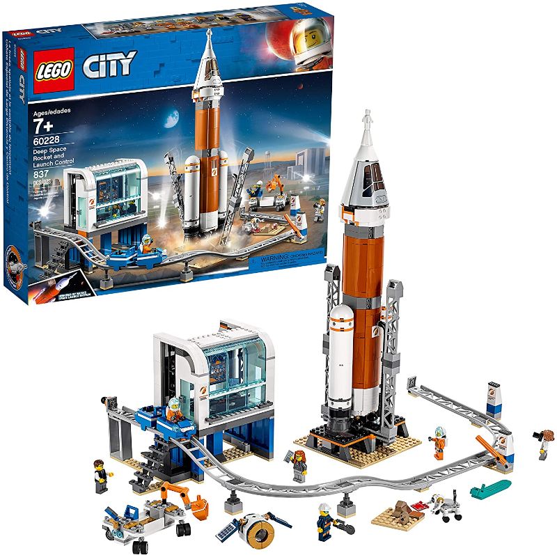 Photo 1 of LEGO City Space Deep Space Rocket and Launch Control 60228 Model Rocket Building Kit with Toy Monorail, Control Tower and Astronaut Minifigures, Fun STEM Toy for Creative Play (837 Pieces), BOX SEALED
