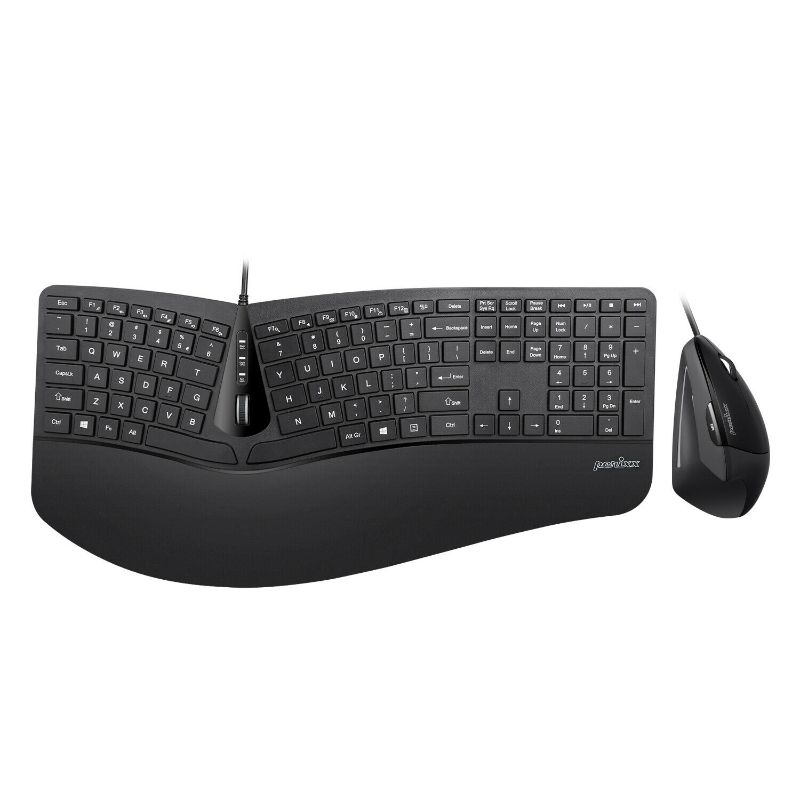 Photo 1 of Ergonomic Keyboard and Mouse Bundle, Adjustable Palm Rest, Perixx PERIDUO-505
