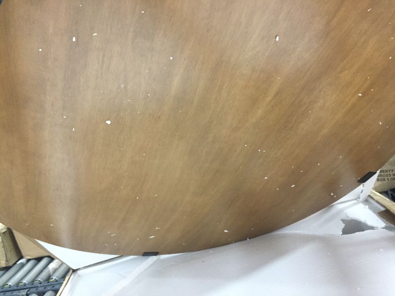 Photo 1 of 40" Round Dining Table - English Oak and Black