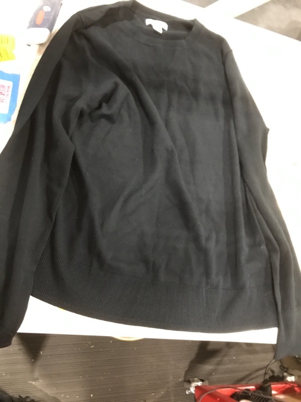 Photo 1 of Daily Ritual Women's Fine Gauge Stretch Crewneck Pullover Sweater
