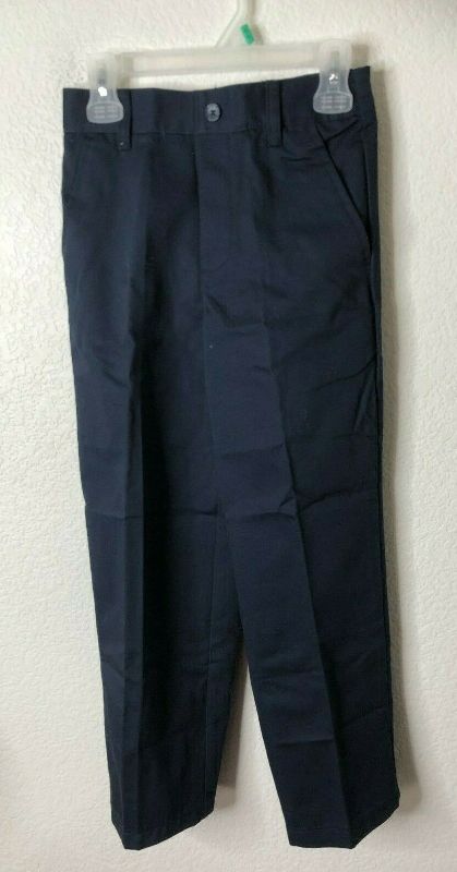 Photo 1 of French Toast Boys' Big Pull-On Relaxed Fit School Uniform Pant, Navy, 8
