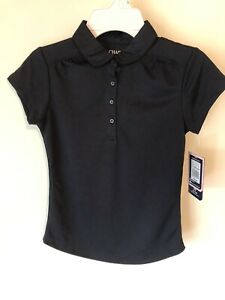 Photo 1 of CHAPS Girls Approved Schoolwear Navy M (8/10) Short Sleeve Collar Shirt
