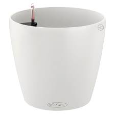 Photo 1 of  Lechuza 13170 9" x 9" x 8" White Self-Watering Planter