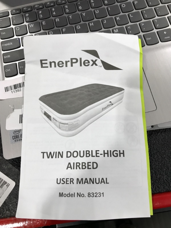 Photo 2 of EnerPlex Twin Air Mattress for Camping, Home & Travel - 16 Inch Double Height Inflatable Bed w/ Built-in Dual Pump
