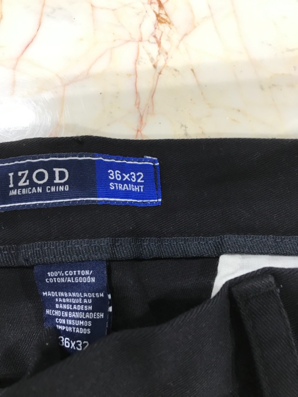 Photo 3 of IZOD Men's American Chino Flat Front Straight Fit Pant
