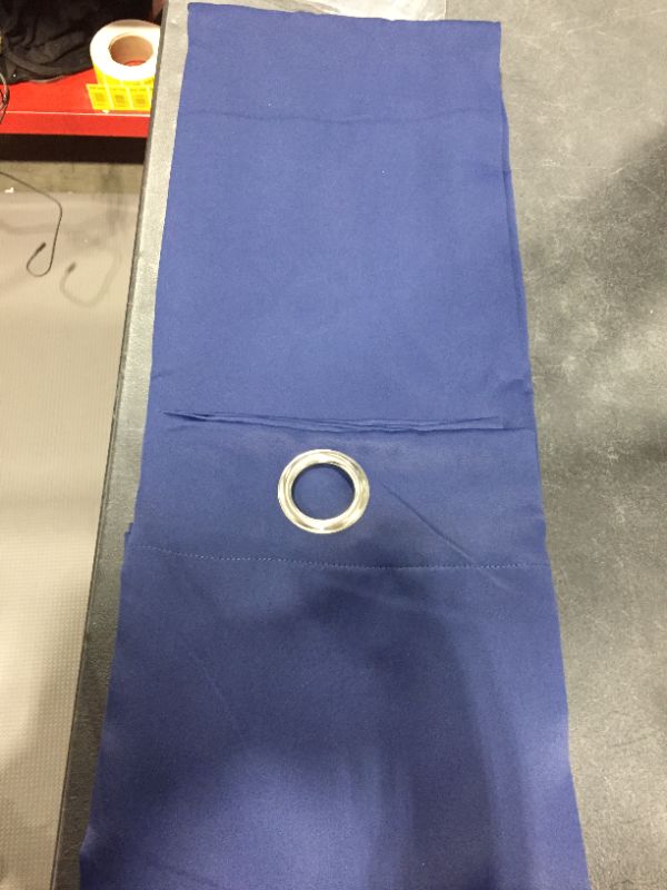 Photo 1 of  84-Inch Grommet Blackout Curtain Panels in Blue (Set of 2)