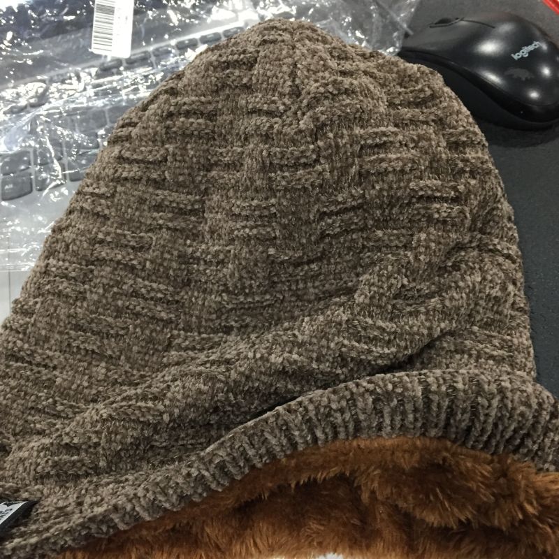 Photo 1 of Brown Beanie w/faux fur interior