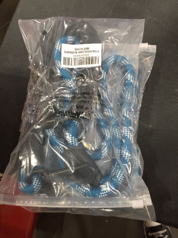 Photo 1 of Blue & White Dog Leash (2pk)