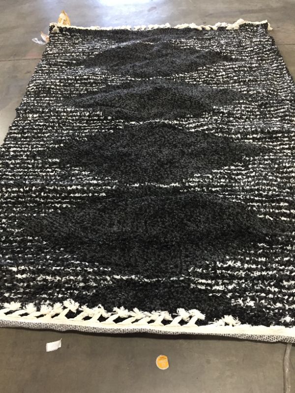 Photo 1 of 104*72in Patterned Black Rug